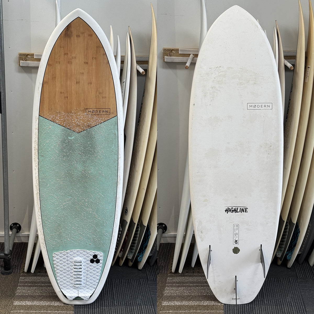 MODERN HIGHLINE BAMBOO 5'10" EPOXY FCS II 38.3l