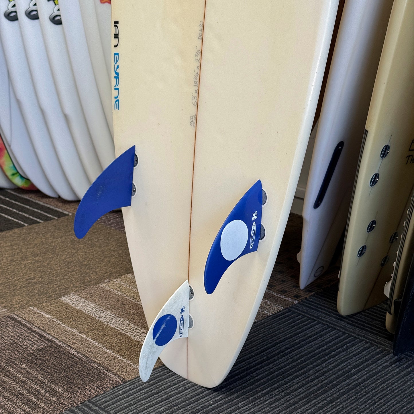 MT WOODGEE IAN BYRNE 6'3" FCS 29L