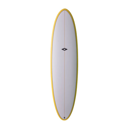 NSP FUNBOARD 7'6" ELEMENTS FUTURES 54.4L - YELLOW