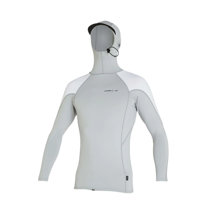 O'NEILL TRVLR LS HOODED RASH VEST - COOL GREY