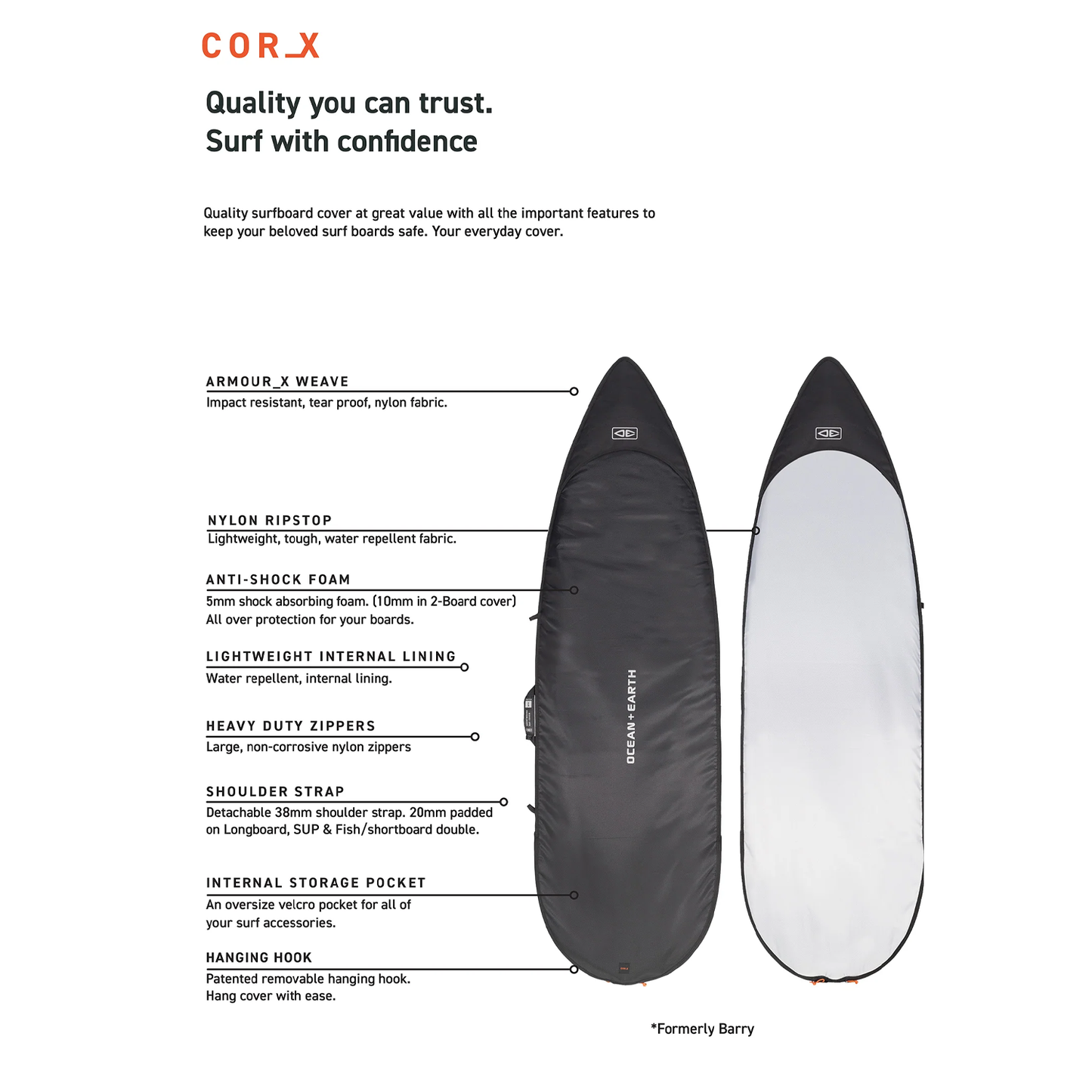 O&E COR_X FISH DAY COVER - BLACK