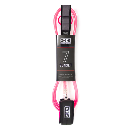 O&E SUNSET MOULDED LEASH 7'0"