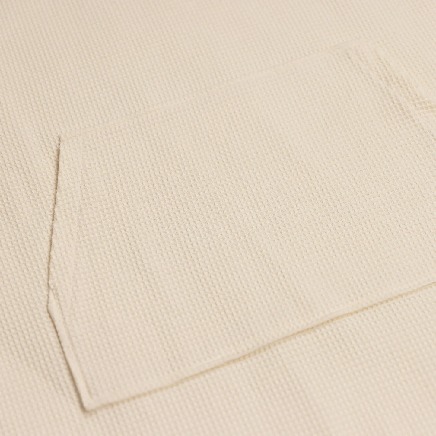 O&E WMNS WAFFLE HOODED PONCHO - ANTIQUE WHITE