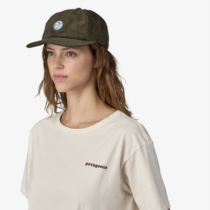PATAGONIA CORDUROY CAP - EARTH CURRENTS PATCH: PINE NEEDLE GREEN