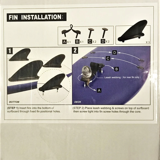 PLATINO SOFTBOARD FINS