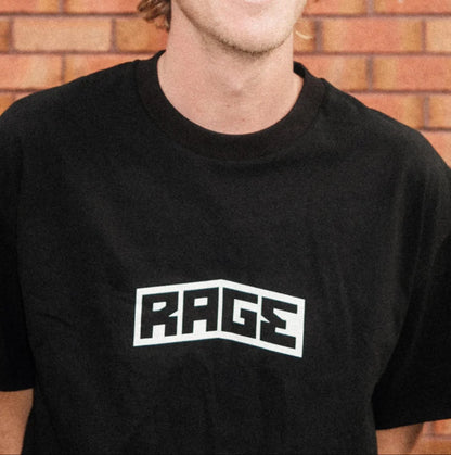 RAGE LOGO TEE - BLACK