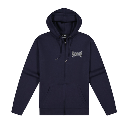 REAL SURF FLAME LOGO HOODIE ADULT - NAVY