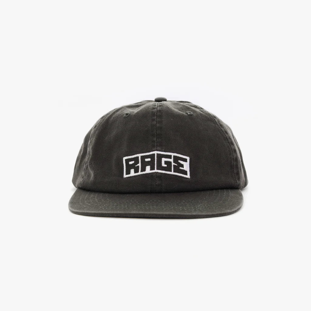 RAGE LOGO CAP - BLACK