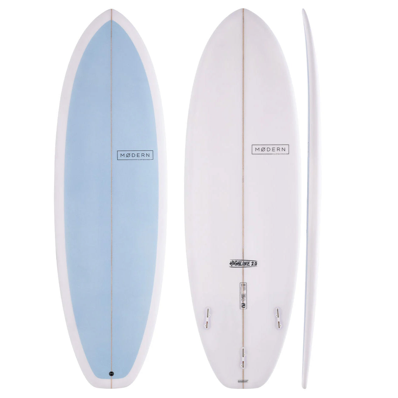 MODERN HIGHLINE 2.0 5'9" SKY BLUE FCS II 36.6L