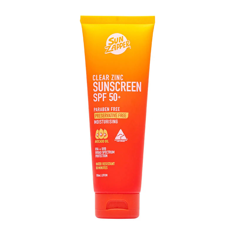 SUN ZAPPER CLEAR ZINC SUNSCREEN SPF50+ 100ML