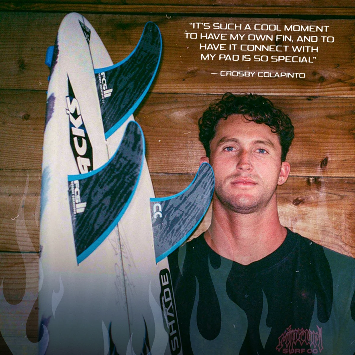 FCS II CROSBY COLAPINTO PC TRI S/M/L - BLACK/BLUE
