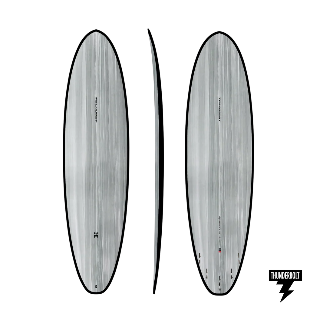 HARLEY INGLEBY | TOLHURST THE MOE 7'2" THUNDERBOLT BLACK FCS II 49.4L - GRAY/CARBON