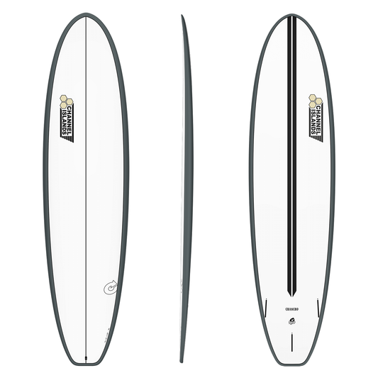 TORQ CHANNEL ISLANDS CHANCHO 7'6" XLITE 56L FUTURES - GRAPHITE