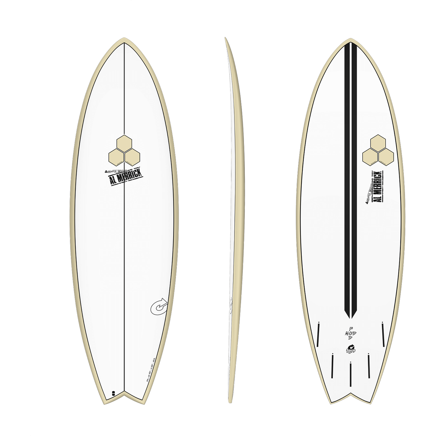 TORQ CHANNEL ISLANDS POD MOD 6'2" X-LITE 40.5L FUTURES - SAND