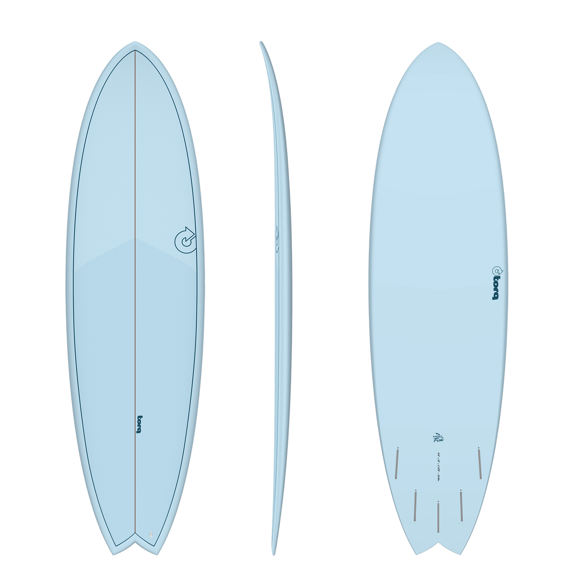 TORQ MOD FISH 6'6" TET FUTURES 39.6L - ARCTIC BLUE