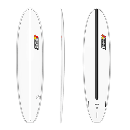 TORQ CHANNEL ISLANDS CHANCHO 8'0" XLITE FUTURES 63L - WHITE/PINLINE