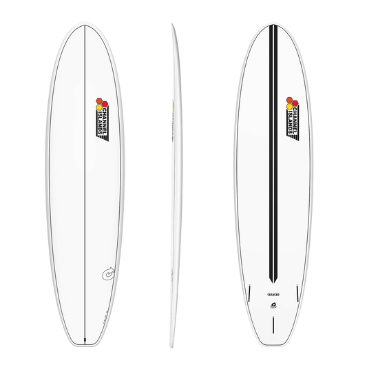 TORQ CHANNEL ISLANDS CHANCHO 8'0" XLITE FUTURES 63L - WHITE/PINLINE