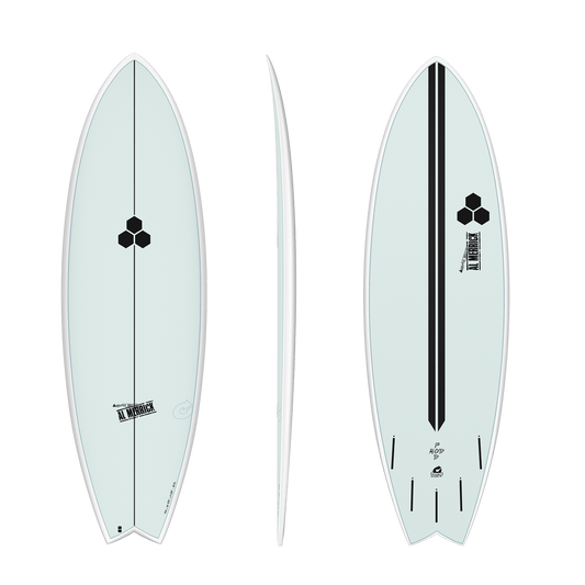 TORQ CHANNEL ISLANDS POD MOD 6'2" X-LITE FUTURES 40.5L - GLACIER BLUE