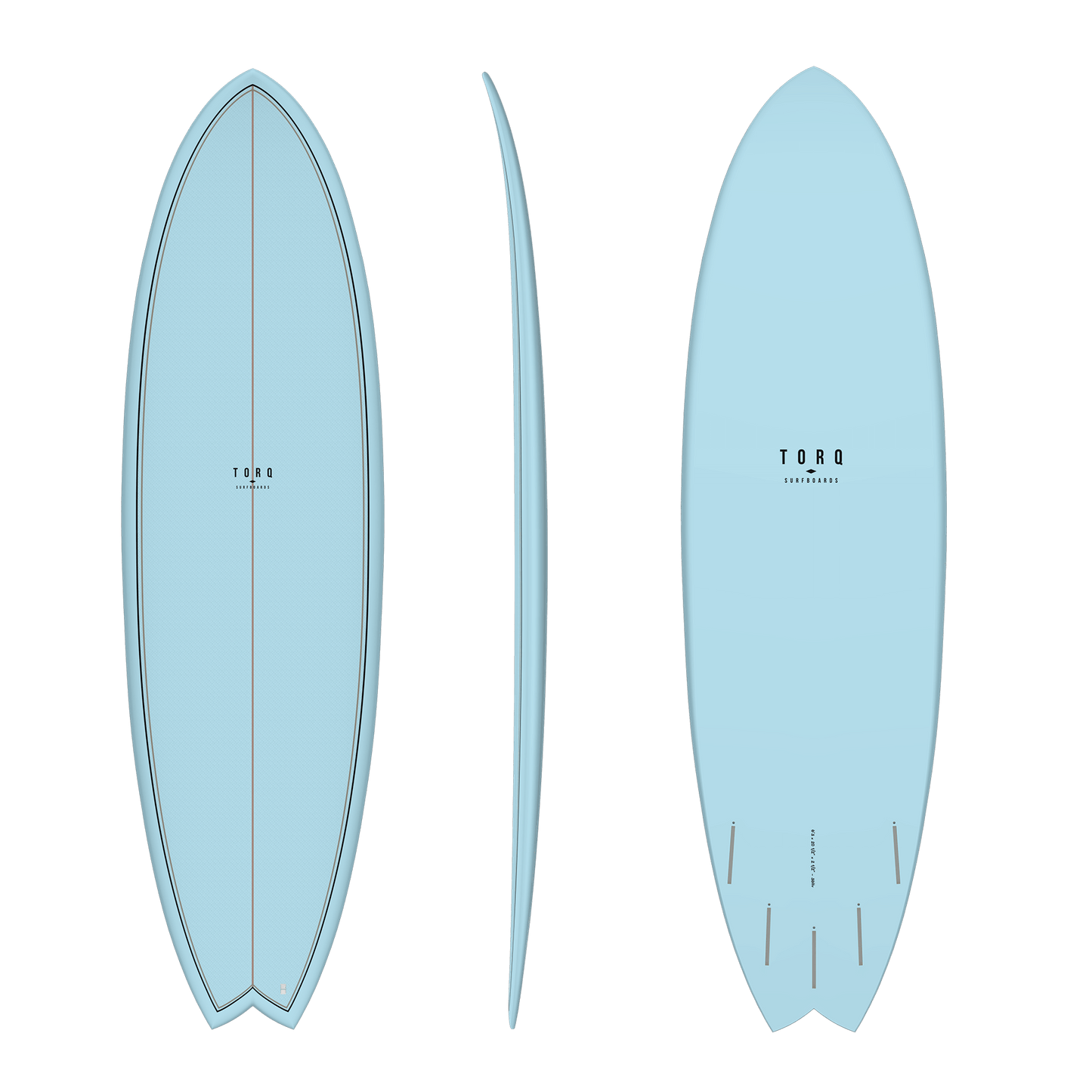 TORQ TET MOD FISH 7'2" FUTURES 52.7L - CLASSIC BLUE