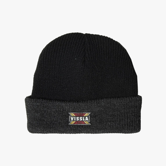 VISSLA SOLID SETS ECO BEANIE - BLACK