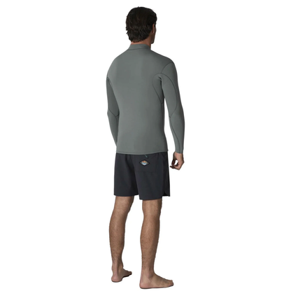 VISSLA MENS SOLID SETS 2MM FZ JACKET - MOSS