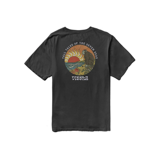 VISSLA MONKEY SEA ORGANIC BLEND SS TEE - PHANTOM