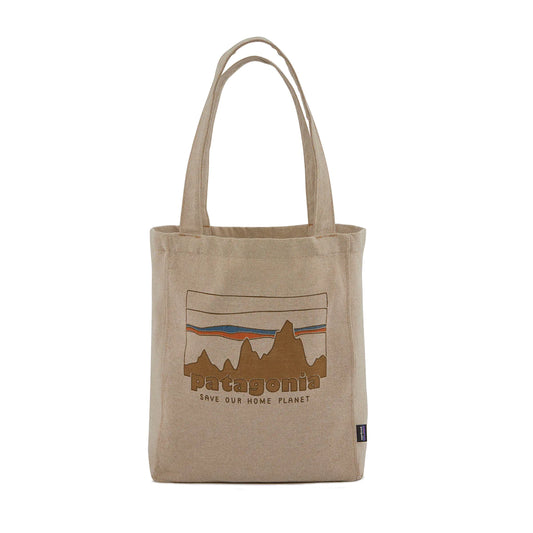 PATAGONIA RECYCLED MARKET TOTE - '73 SKYLINE: CLASSIC TAN