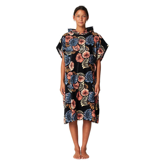 O'NEILL WMNS BAHIA CHANGE TOWEL - FLORA TROPIC BLACK