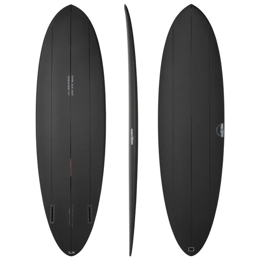 JS BIG BARON TWIN CARBOTUNE 6'8" FCS II 42.8L