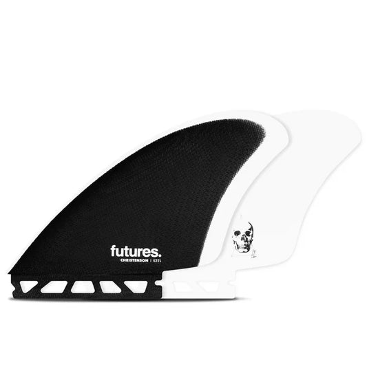 FUTURES CHRISTENSON FG TWIN KEEL - BLACK/WHITE