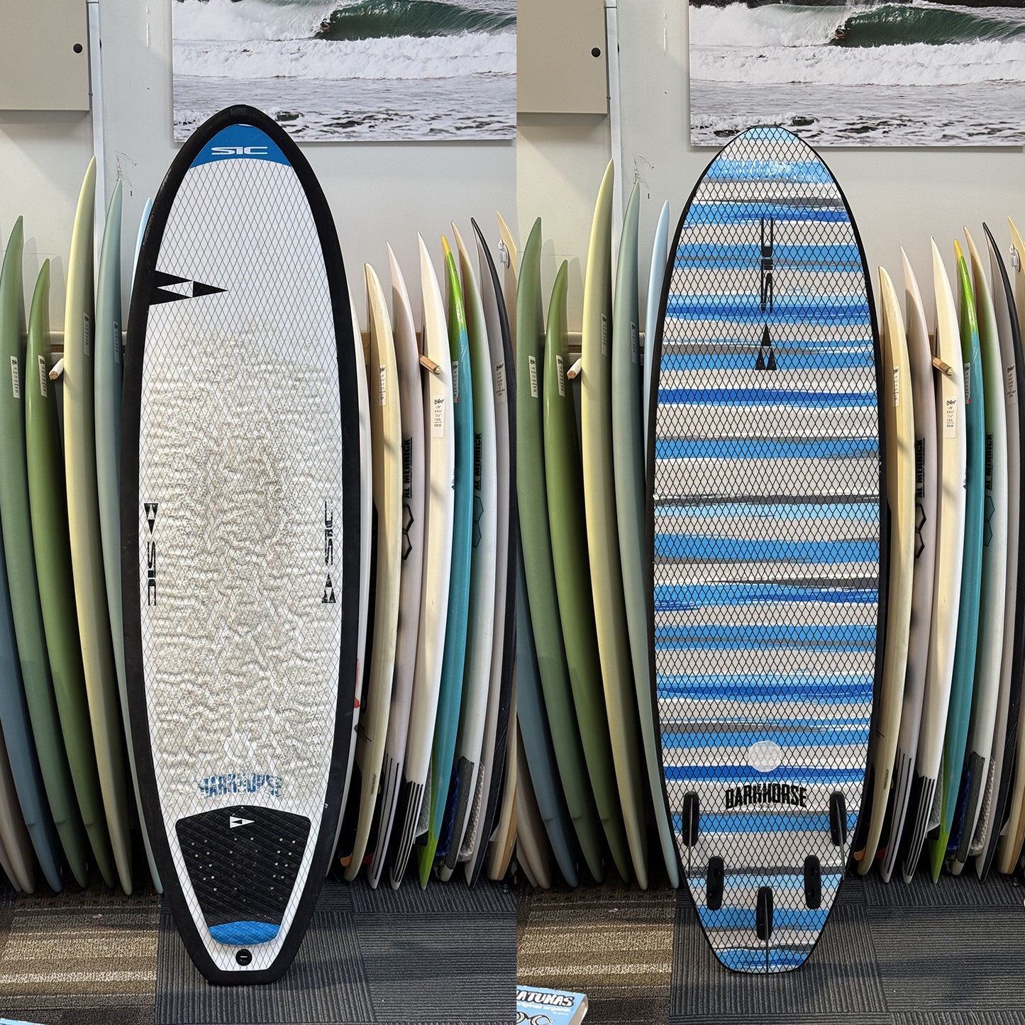 SIC DARKHORSE 6'8" 60L SOFT BOARD FCS