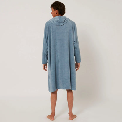 O&E SURF ESSENTIAL L/S PONCHO - PETROL