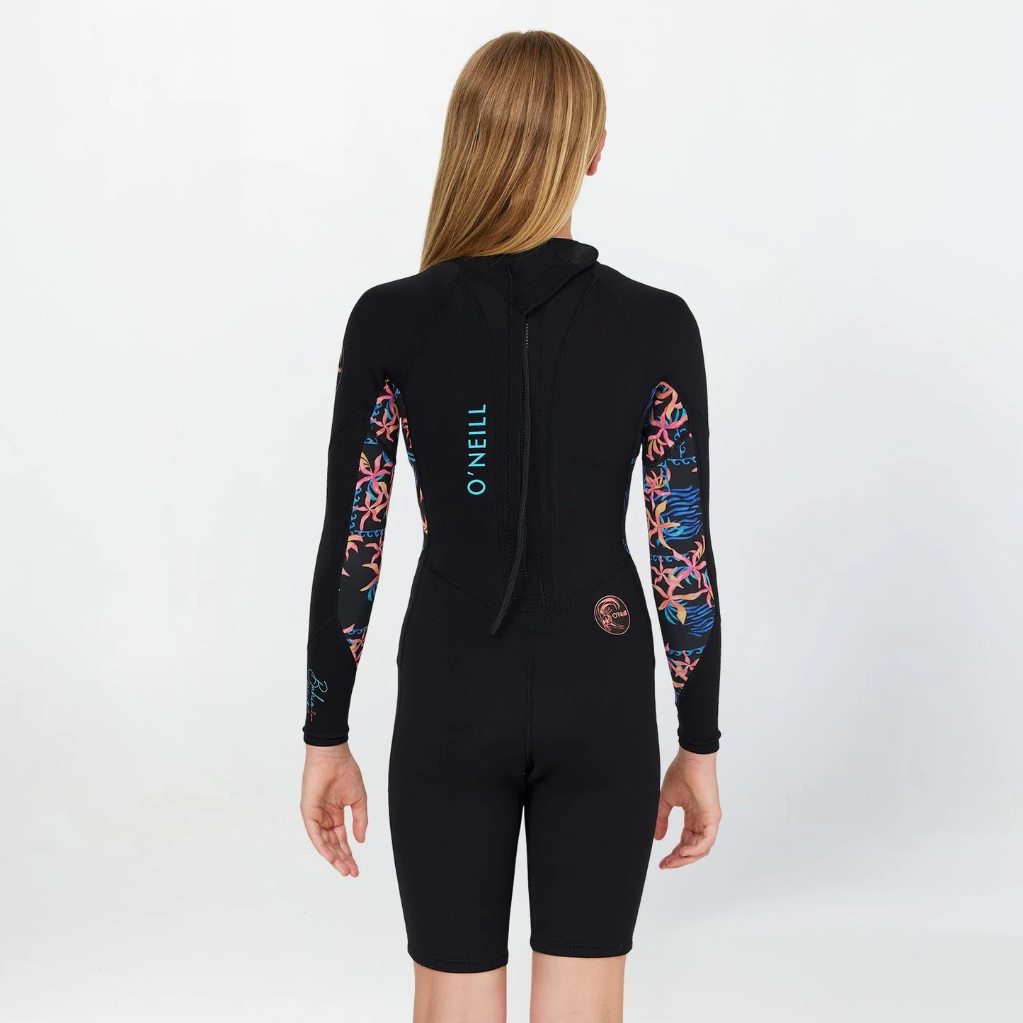O'NEILL GIRLS BAHIA 2MM BZ LONG SLEEVE LONG SPRING - TROPIC TEXTA