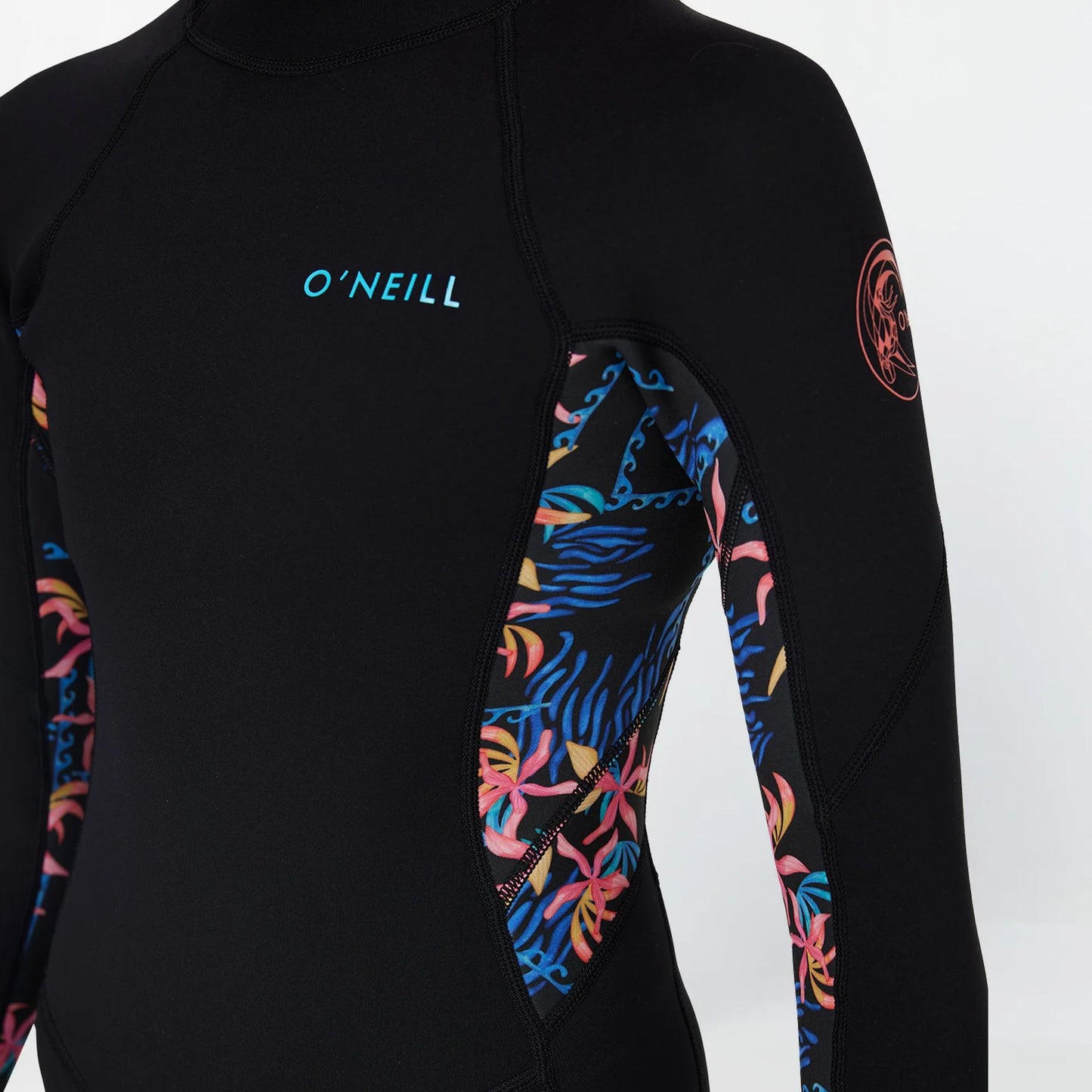 O'NEILL GIRLS BAHIA 2MM BZ LONG SLEEVE LONG SPRING - TROPIC TEXTA