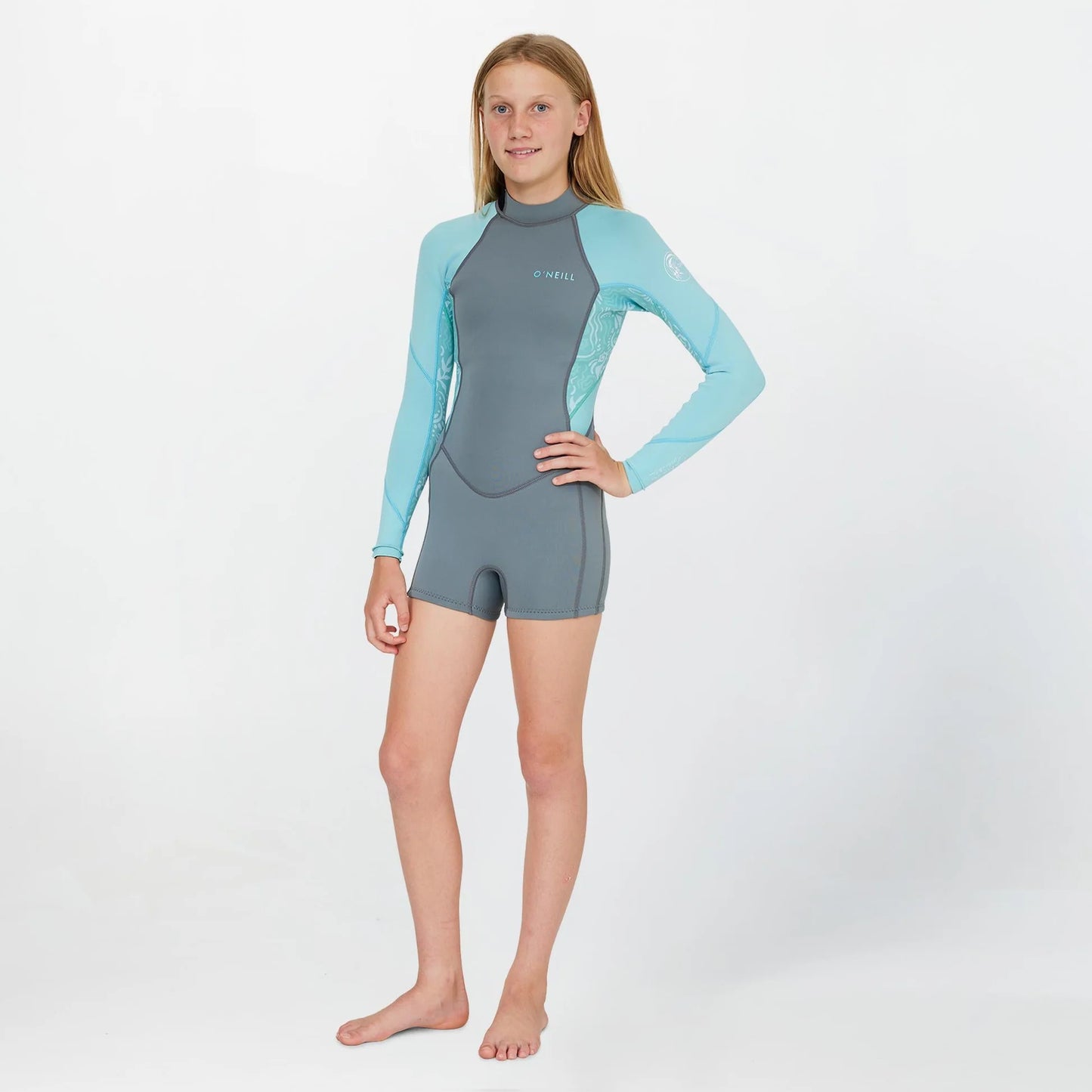 O'NEILL GIRLS BAHIA BZ 2MM LS MID SPRING - TIDEPOOL