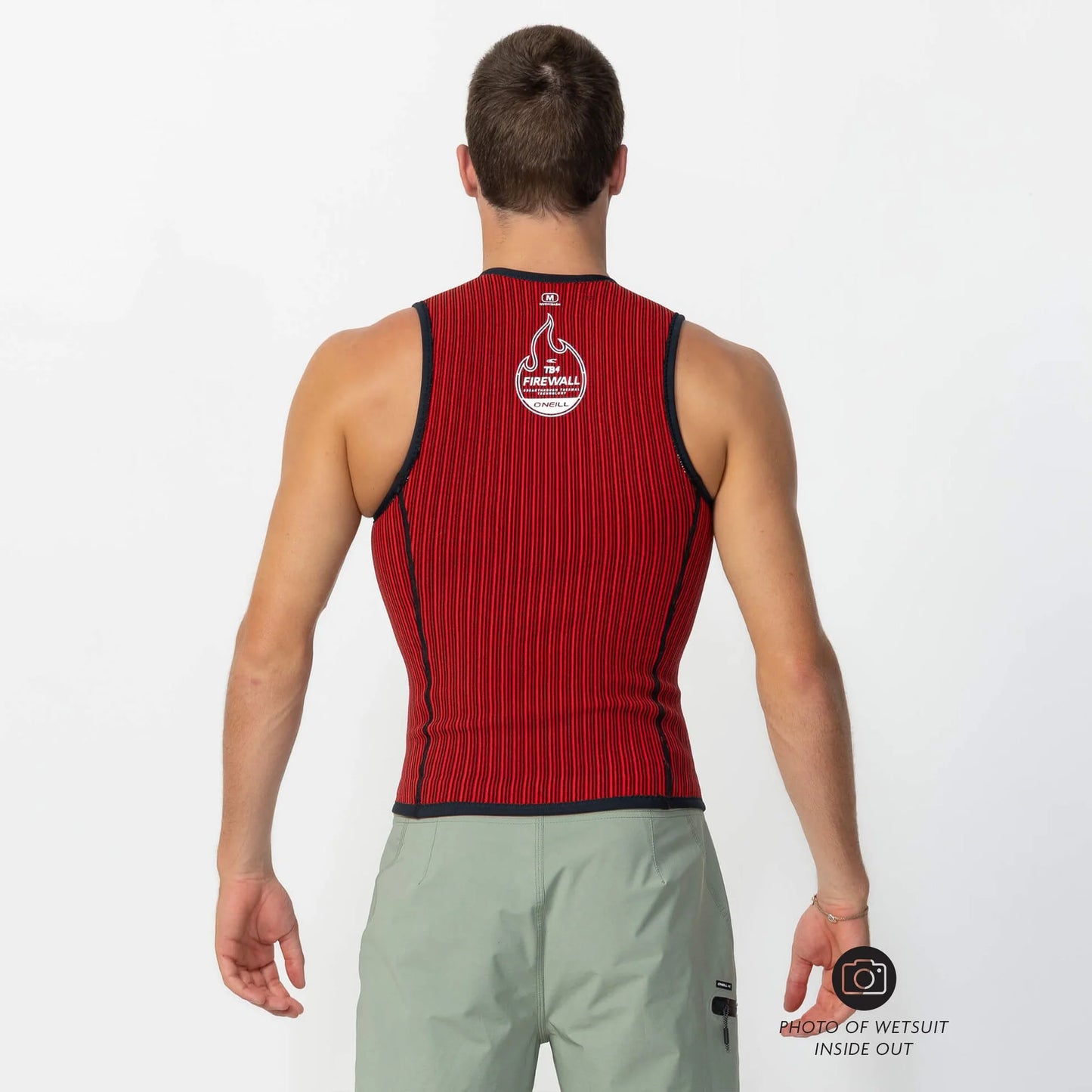 O'NEILL MENS 1MM HYPER FIRE VEST - BLACK 2025