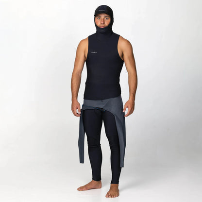 O'NEILL HYPER FIRE NO SLEEVE 1MM HOODED VEST - BLACK