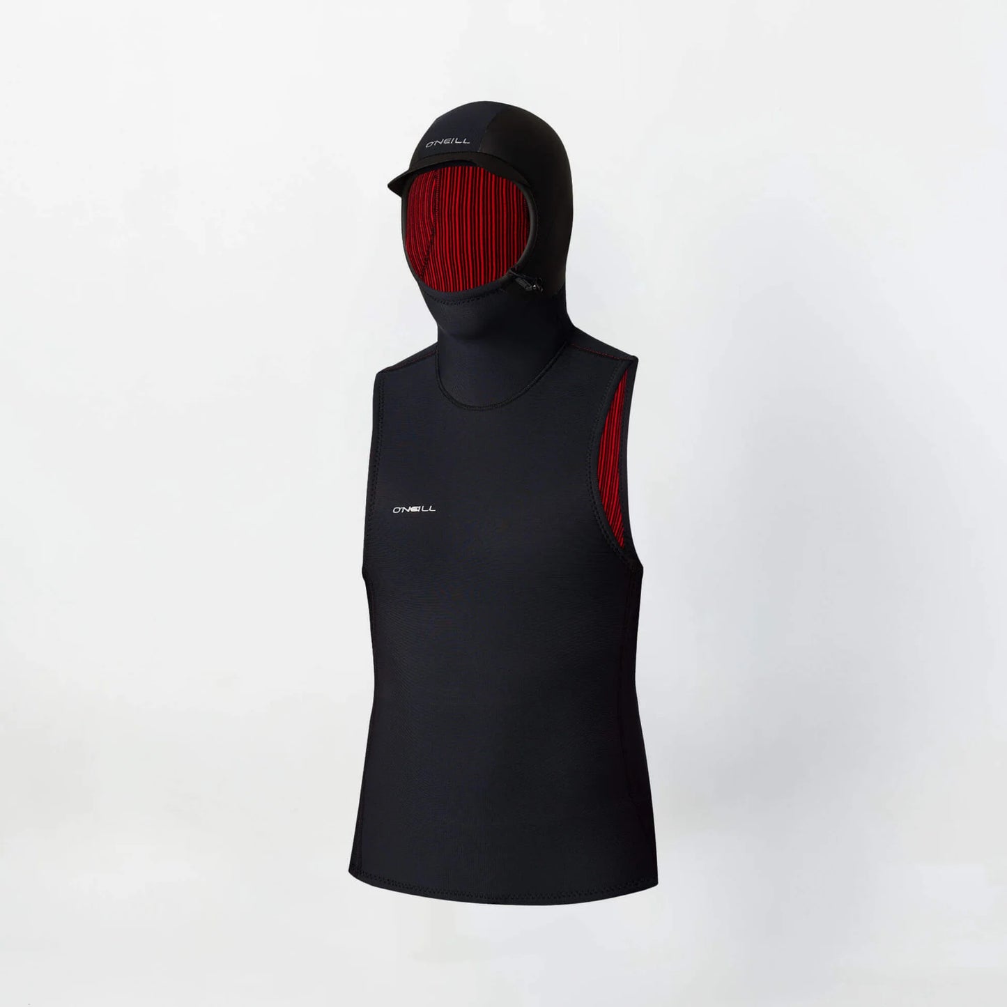 O'NEILL HYPER FIRE NO SLEEVE 1MM HOODED VEST - BLACK
