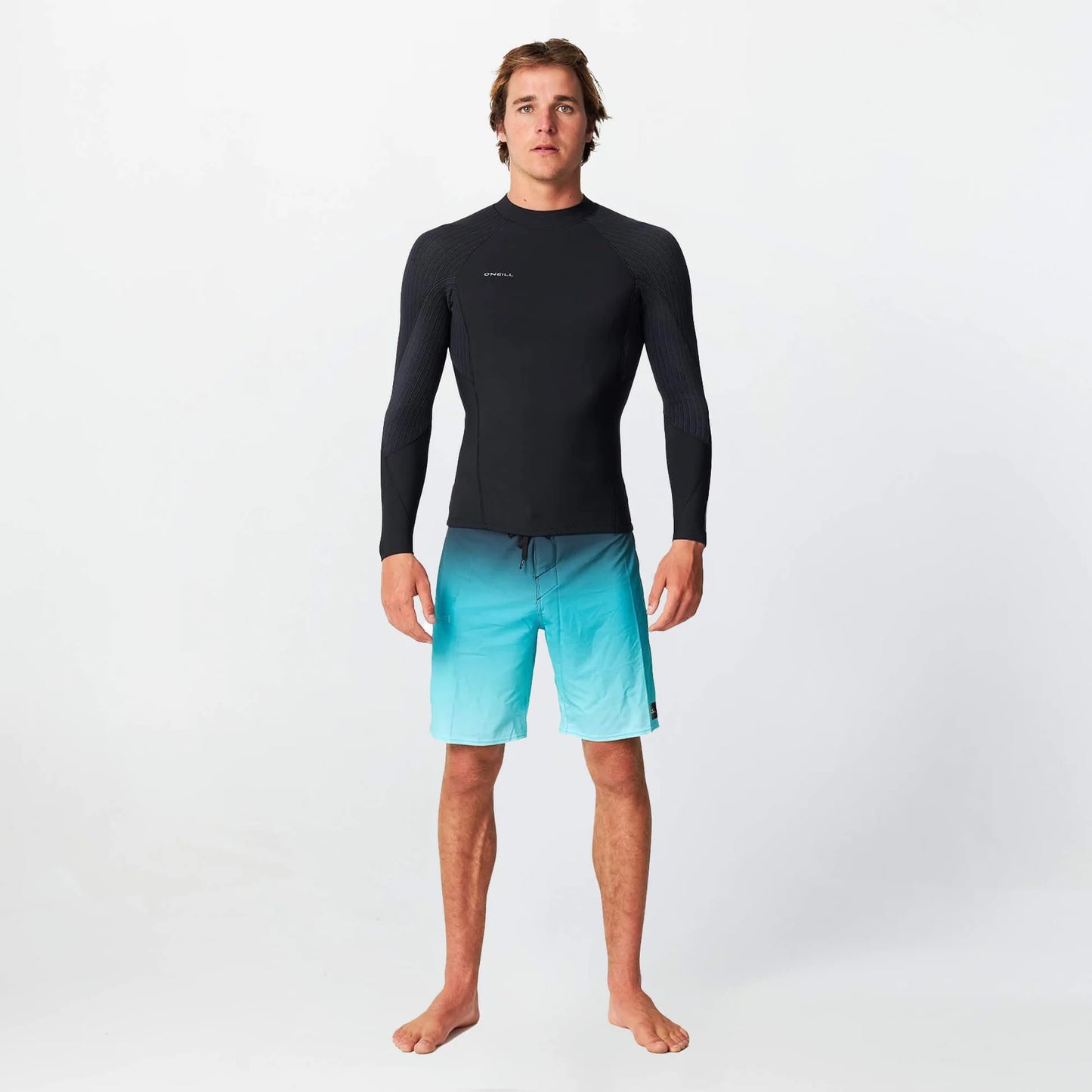 O'NEILL MENS HYPERFREAK 2MM LS WETSUIT JACKET - BLACK