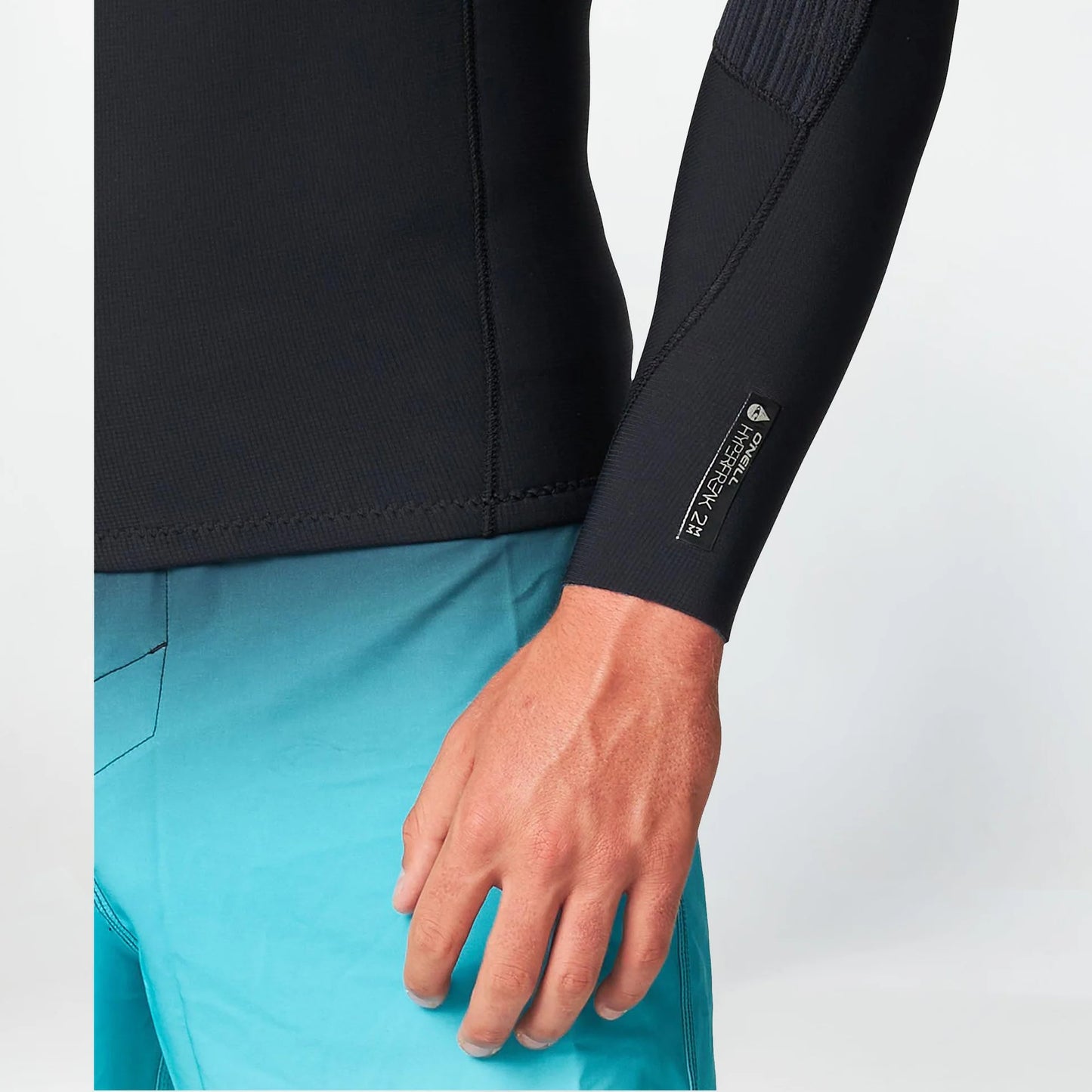 O'NEILL MENS HYPERFREAK 2MM LS WETSUIT JACKET - BLACK