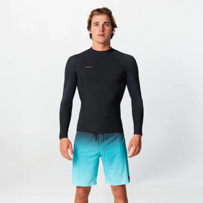 O'NEILL MENS HYPERFREAK 2MM LS WETSUIT JACKET - BLACK