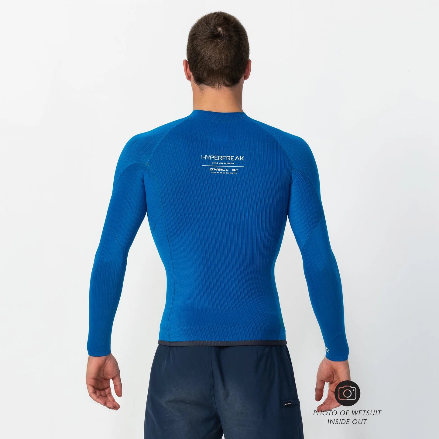 O'NEILL MENS HYPERFREAK 2MM LS WETSUIT JACKET - BLACK