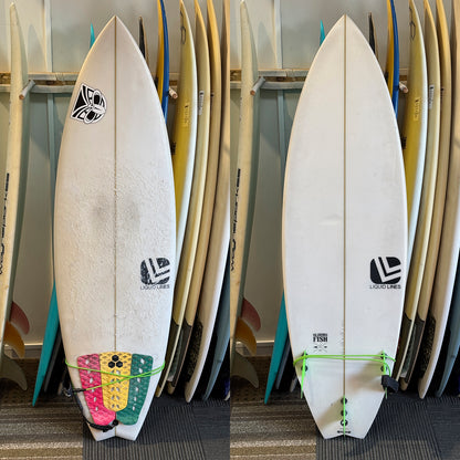 LIQUID LINES GLIDING FISH 5'8" PU FCS 28.7L