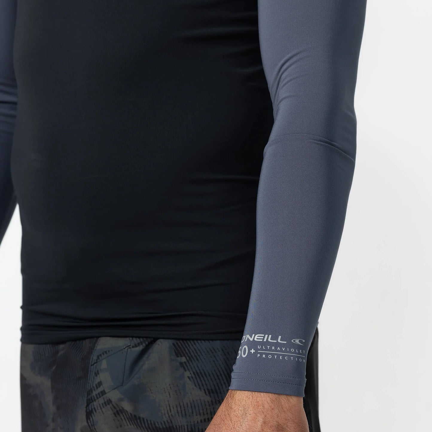 O'NEILL MENS REACTOR BLOCK LONG SLEEVE RASH VEST - ORION BLUE