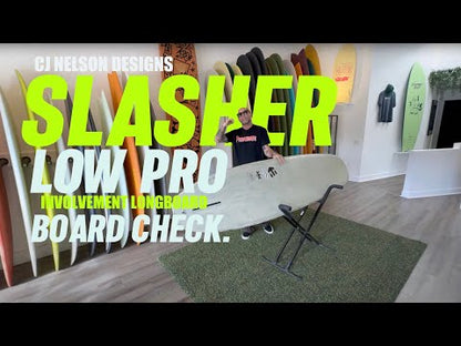 CJ NELSON SLASHER LOW PRO 9'9" THUNDERBOLT SILVER 78.41L - VOLAN