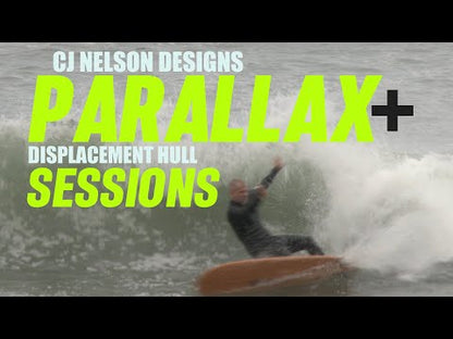 CJ NELSON PARALLAX PLUS 9'1" THUNDERBOLT RED 74.3L - OLD FOAM