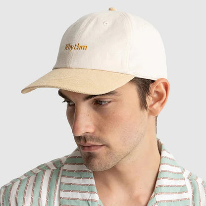 RHYTHM ESSENTIAL BRUSHED TWILL CAP - VINTAGE WHITE