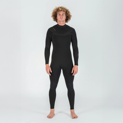 VISSLA MENS NEW SEAS 4/3MM U ZIP FULL 2026 - BLACK