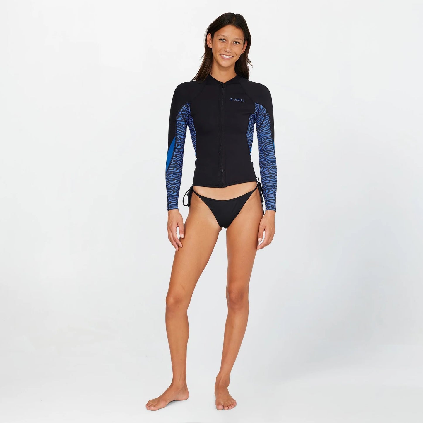 O'NEILL WMNS BAHIA FULL ZIP 1.5MM JACKET - JUNGLE SURF