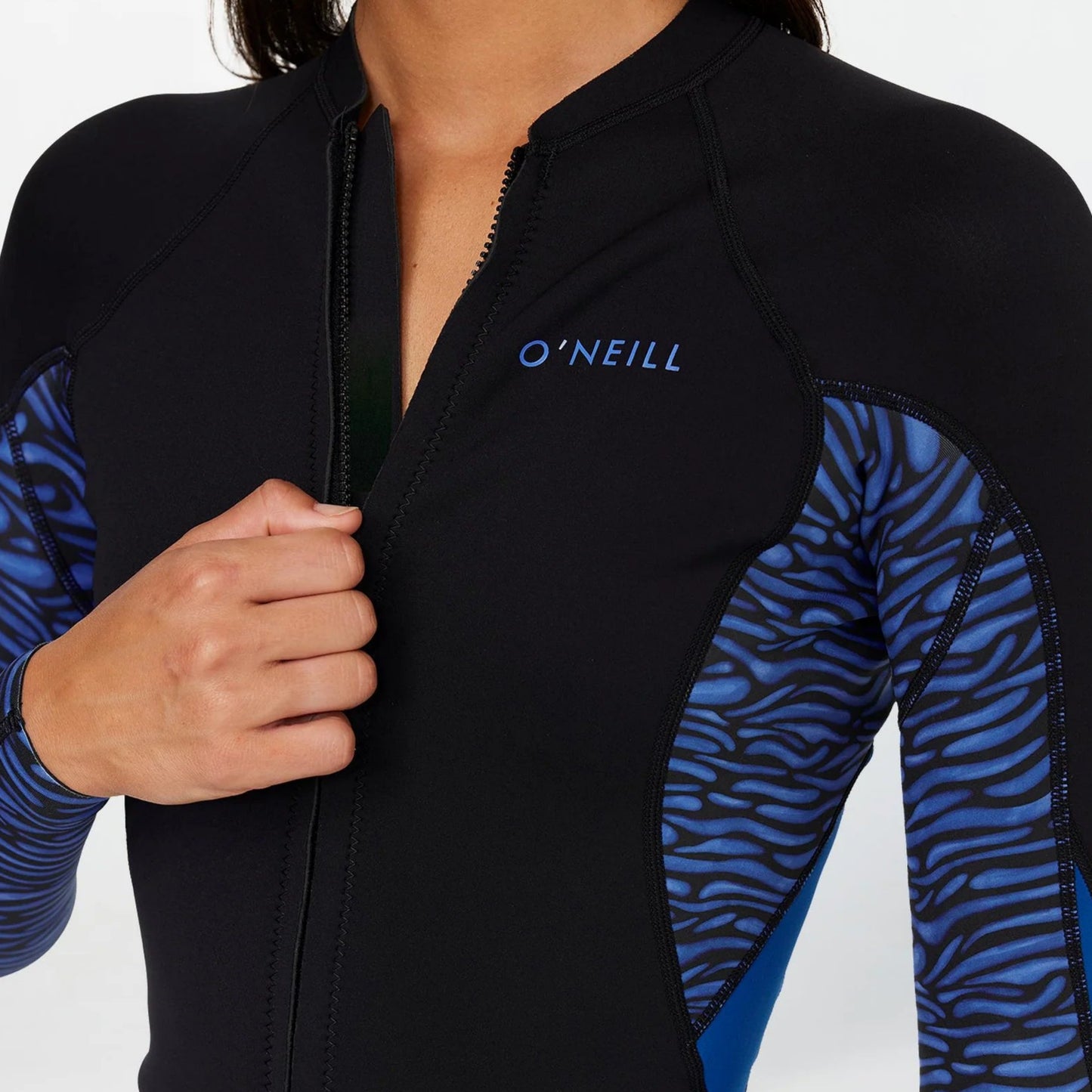 O'NEILL WMNS BAHIA FULL ZIP 1.5MM JACKET - JUNGLE SURF